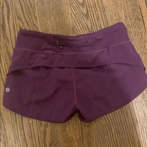 Lululemon Purple Running Shorts